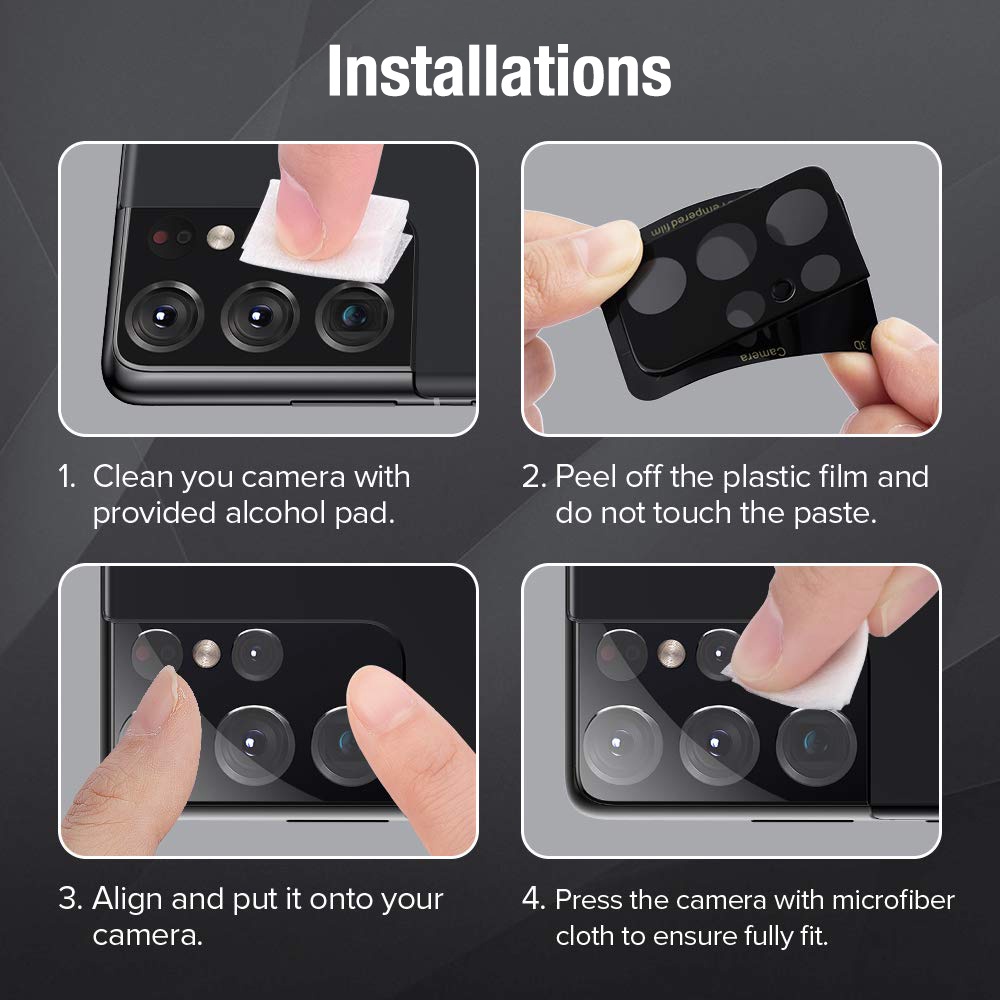 Set 3 Kính Cường Lực Bảo Vệ Ống Kính Máy Ảnh Sau 3D Cho Realme GT NEO3 Neo 3