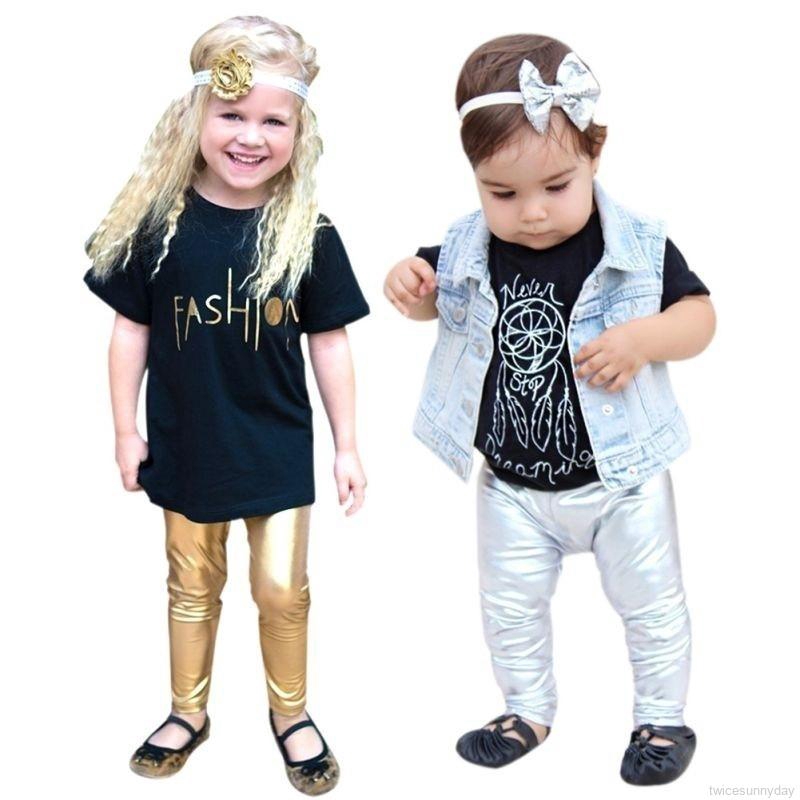 Quần da skinny cho bé