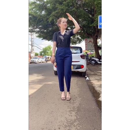 Quần tây nữ baggy công sở 2 khuy siêu hót _mã 078