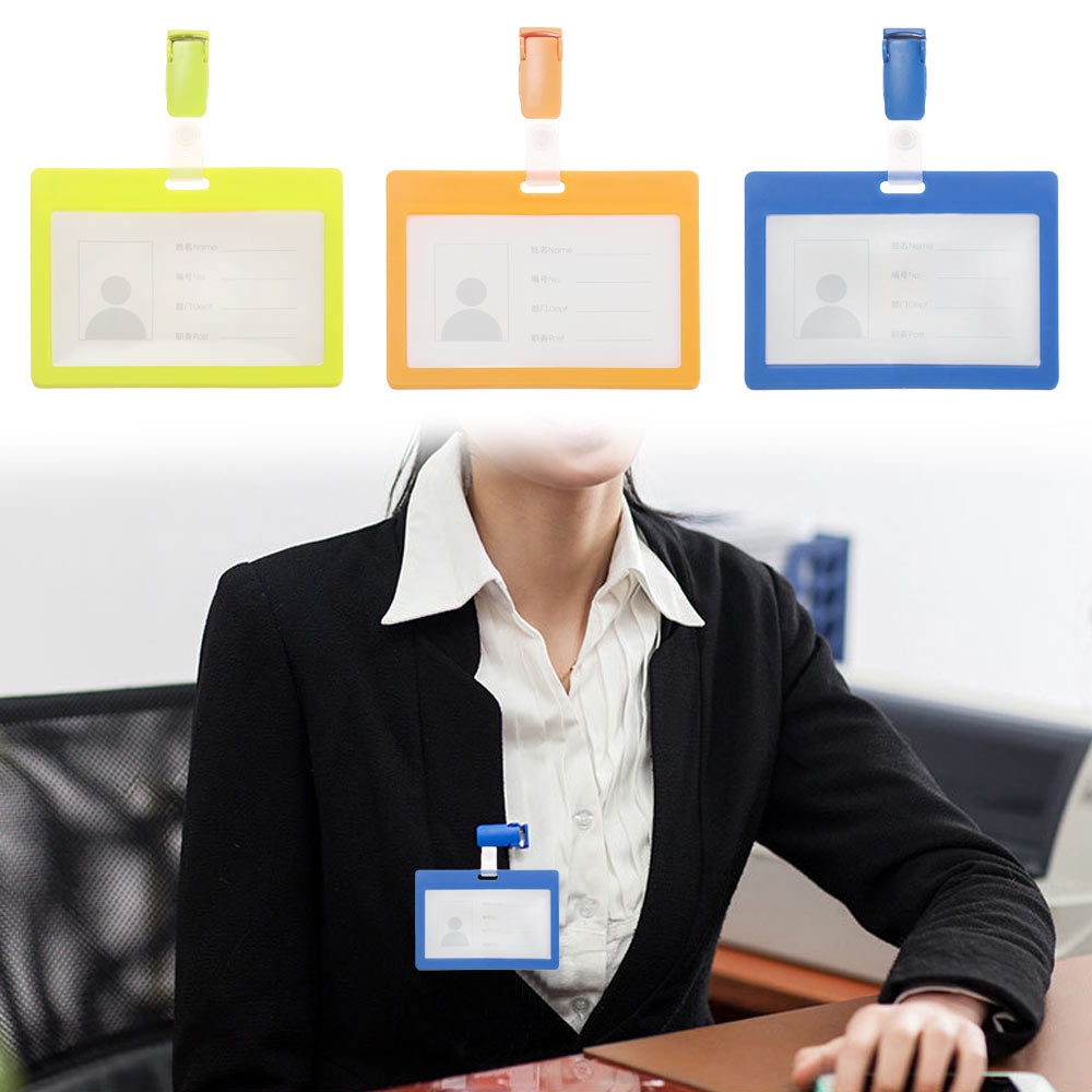 Bao đựng thẻ ID có kẹp đa năng thay thế tiện dụng cho trường học / văn phòng