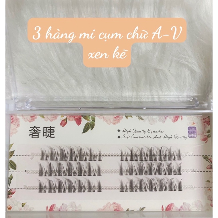 🎁Mi giả chữ A🔥đuôi cá ,mi dưới hottend trên tiktok Trung quốc ,mềm cong kiểu tự nhiên nhẹ nhàng cho mắt to ngây thơ