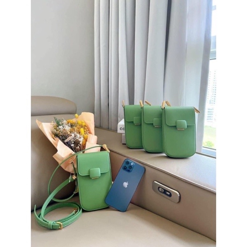 Túi cê ka dáng điện thoại full hộp bản đồng màu khoá chuẩn xxuất sịn