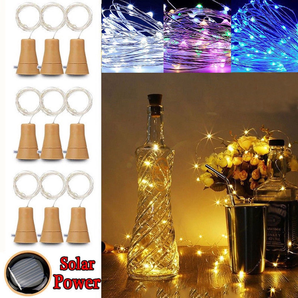Dây Đèn Led 1M Hình Nút Bần Trang Trí Giáng Sinh / Năm Mới