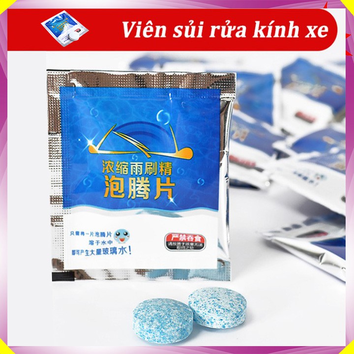 1 viên nước rửa kính siêu đậm đặc xe hơi, ô tô cao cấp MY-02 - 1 viên pha 4 lít nước