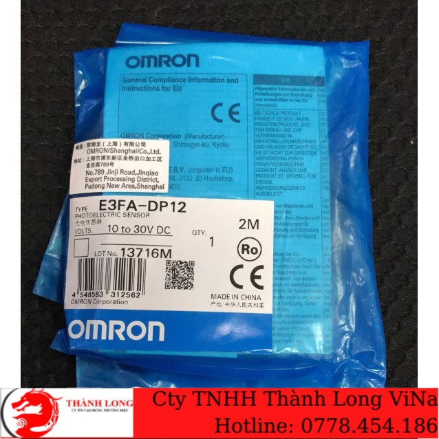 cảm biến quang omron E3FA-DP12 2M