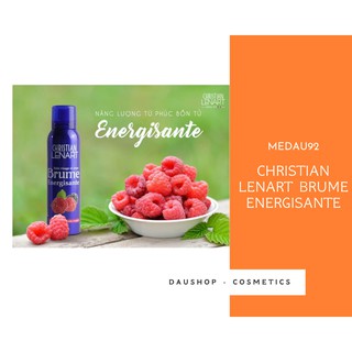 Xịt dưỡng ẩm Christian Lenart BRUME  ENERGISANTE chiết xuất từ phúc bồn tử đen và đỏ 150ml