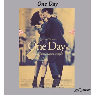 Tấm áp phích treo tường trang trí nội thất chủ đề phim One Day 35 x 50cm