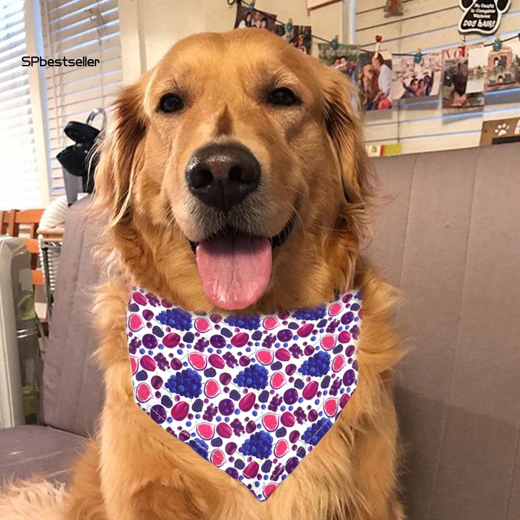 Khăn Quàng Cổ In Họa Tiết Sáng Tạo Đáng Yêu Dành Cho Thú Cưng