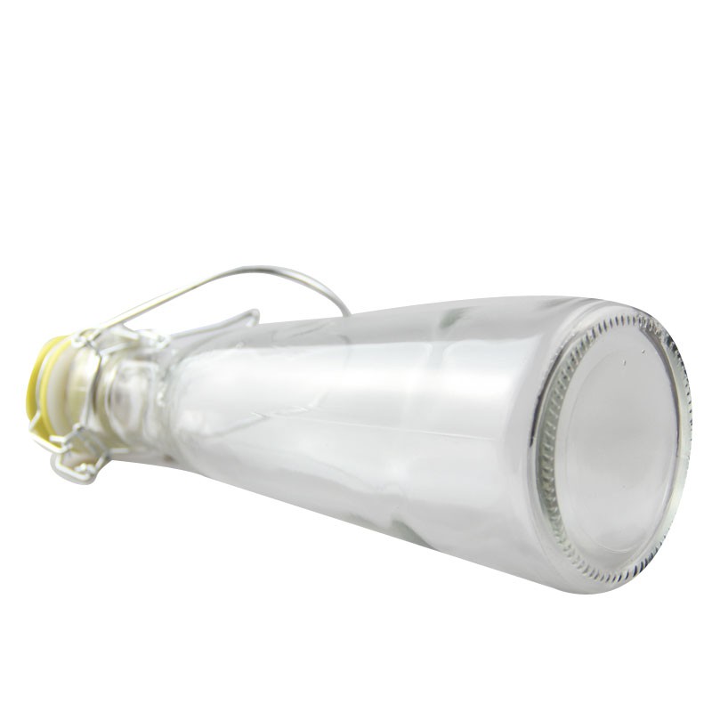 Chai Thủy Tinh Tam Giác Nắp Gài Bằng Sứ 500ml (màu đỏ) | BigBuy360 - bigbuy360.vn