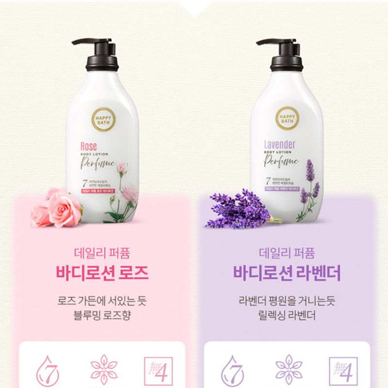 Sữa dưỡng thể Happy Bath body lotion siêu mềm mượt cho da