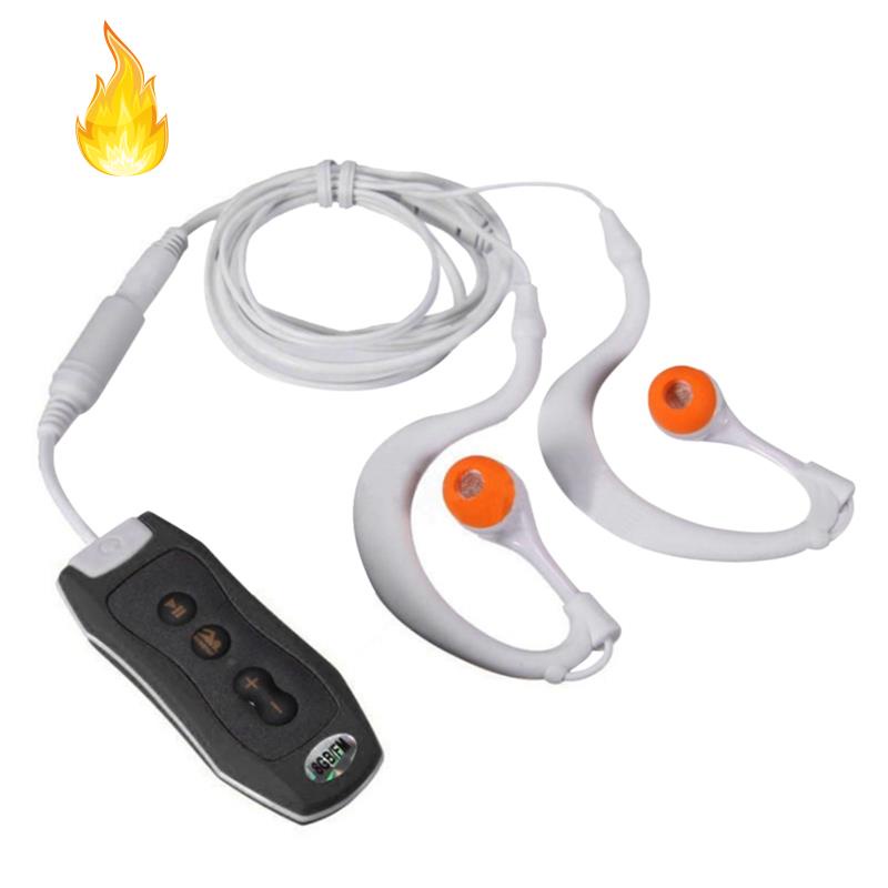 Máy nghe nhạc MP3 4GB màu đen có tai nghe bluetooth dùng khi bơi lội