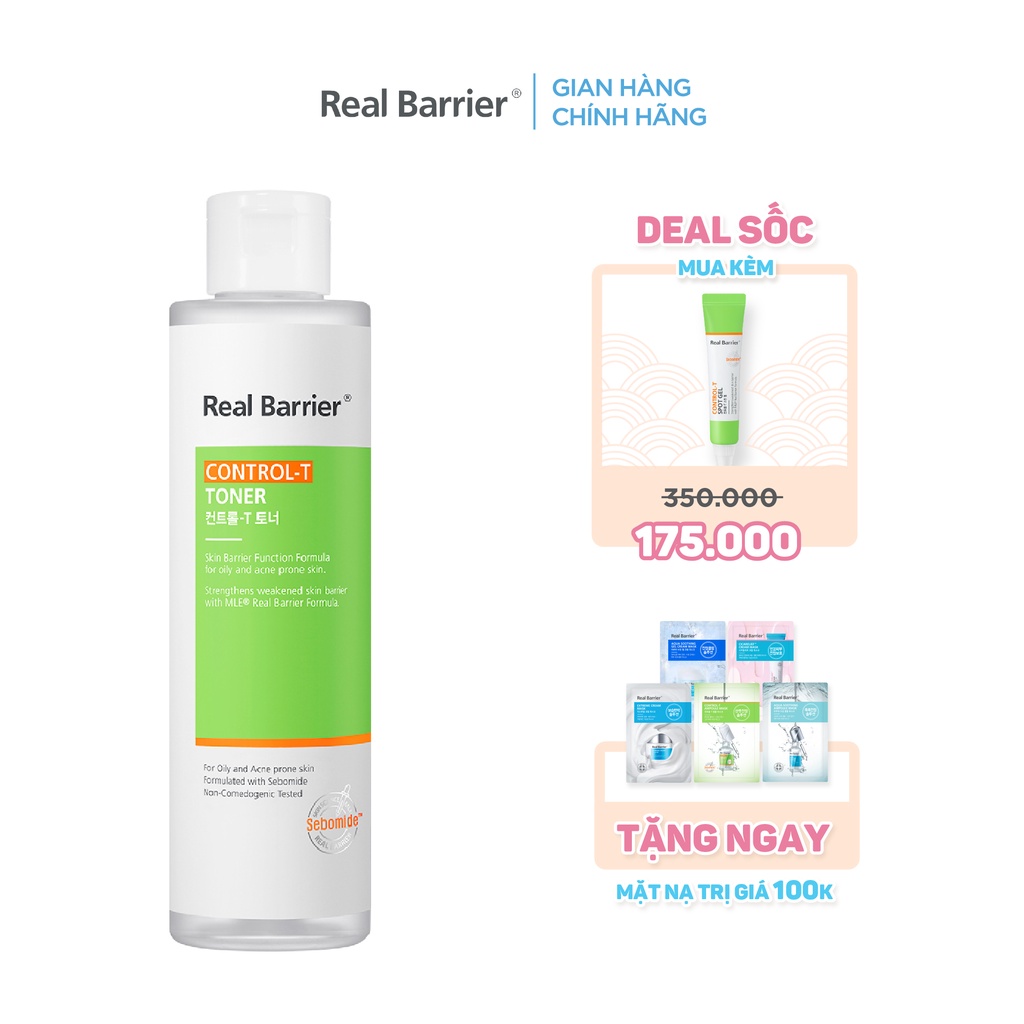 Nước cân bằng làm dịu REAL BARRIER Control-T Toner 190ml