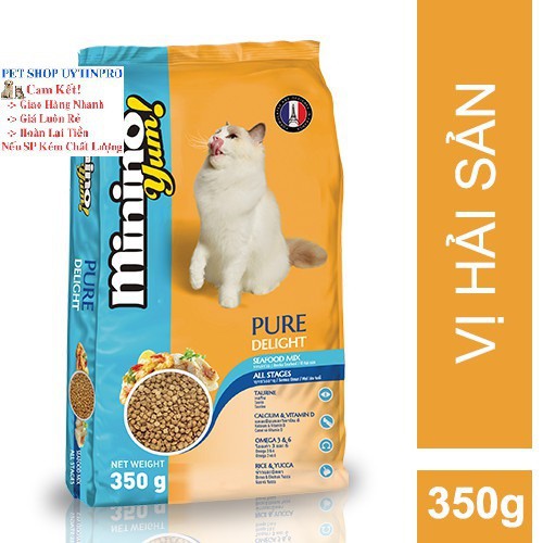 THỨC ĂN CHO MÈO Minino Yum dạng hạt Gói 350g thương hiệu pháp