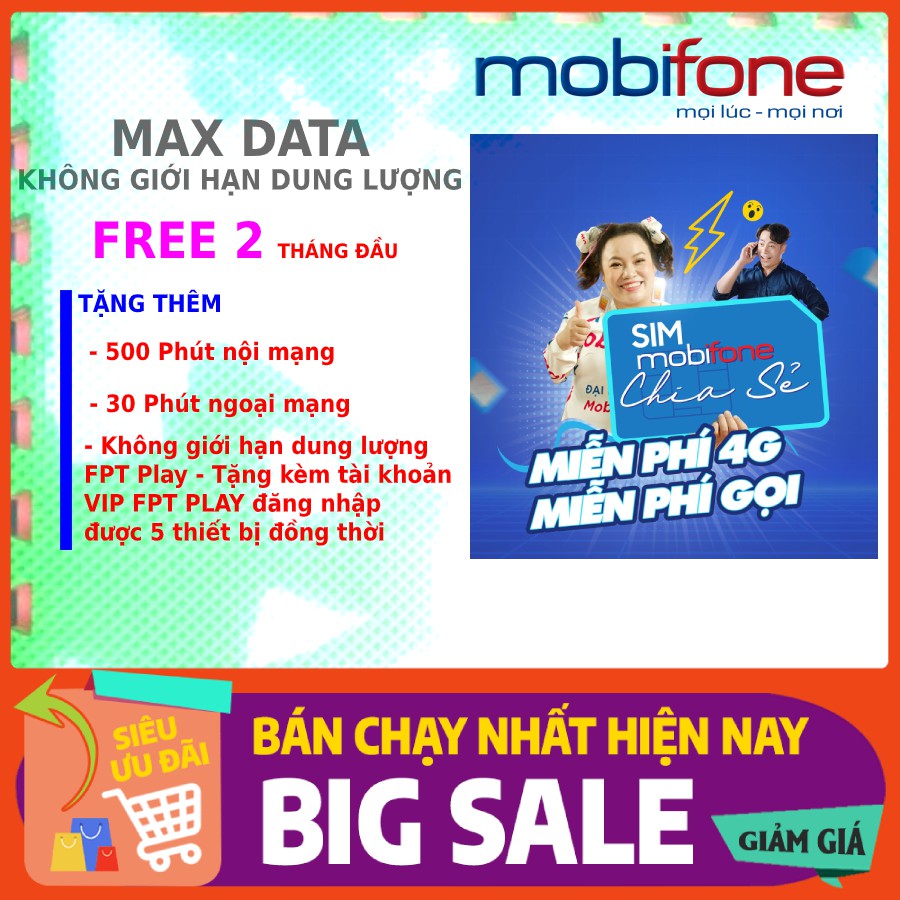 [Free 2 tháng] TRÙM CUỐI DATA không giới hạn 4G | 10 số (09) Tặng kèm 1 tài khoản víp FPT PLAY ( free DaTa FPT)