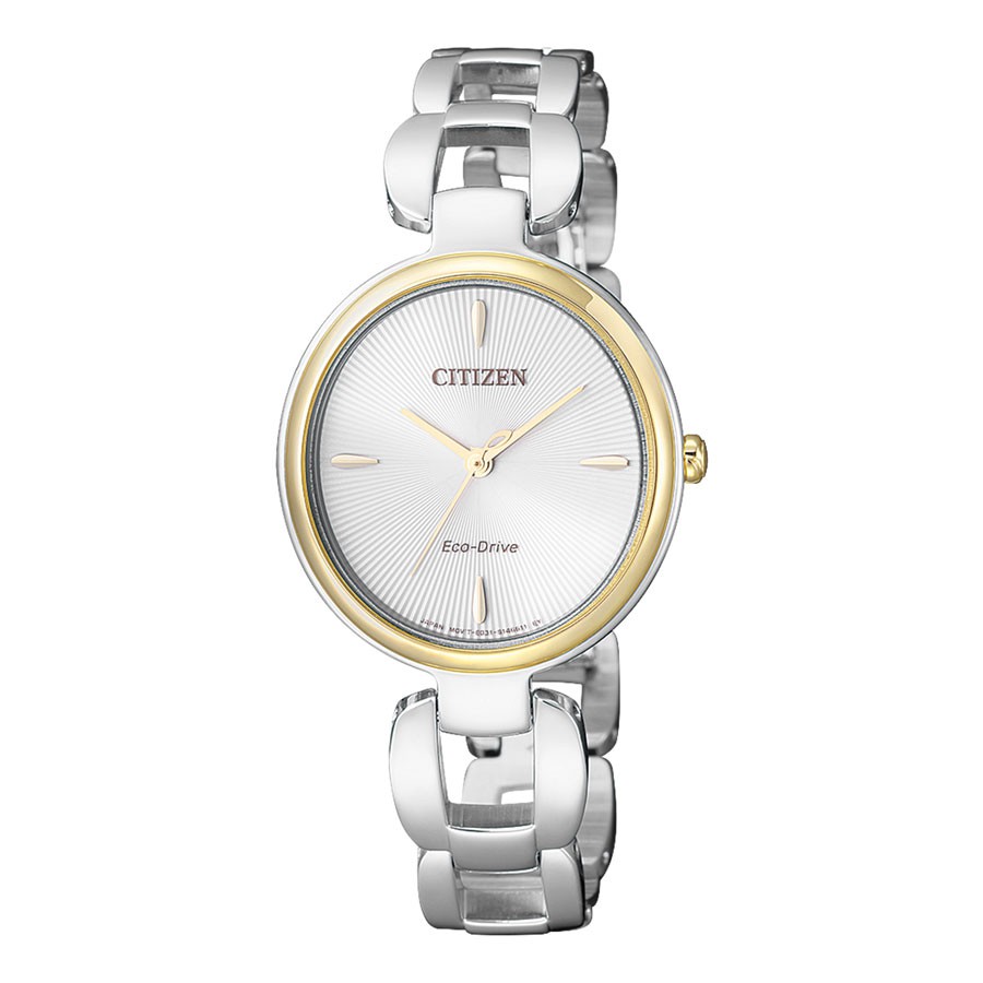 Đồng Hồ Nữ Citizen Dây Thép Không Gỉ EM0424-88A - Mặt Trắng (Sapphire)