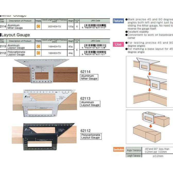 Thước Đo Góc 45 90 Shinwa Nhật Bản 62113 Chất Lượng Cao
