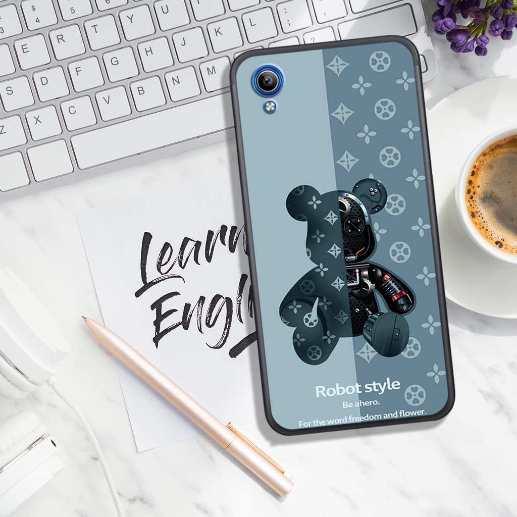 ỐP LƯNG VIVO Y51 - Y91C - Y93, IN HÌNH GẤU BEAR ROBOT BAO NGẦU, SIÊU ĐẸP.
