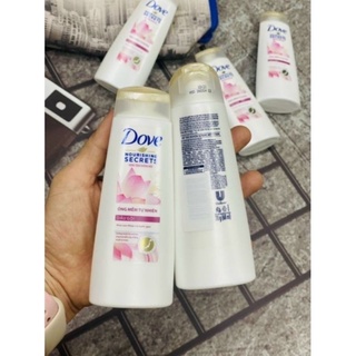  Dầu gội Dove 70g óng mượt tự nhiên hoa sen Nhật và nước gạo 