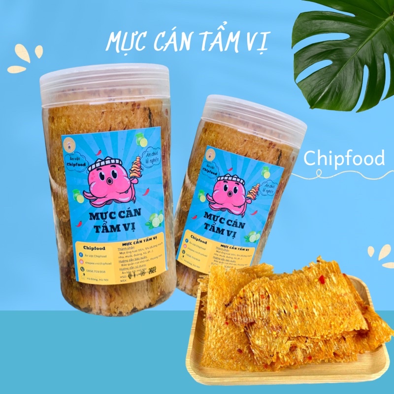 Mực Cán Tẩm Vị Chipfood Hũ 250g | Hàng Ngon Đảm Bảo Chất Lượng | Hoàn Trả 100% Nếu Không Như Mô Tả