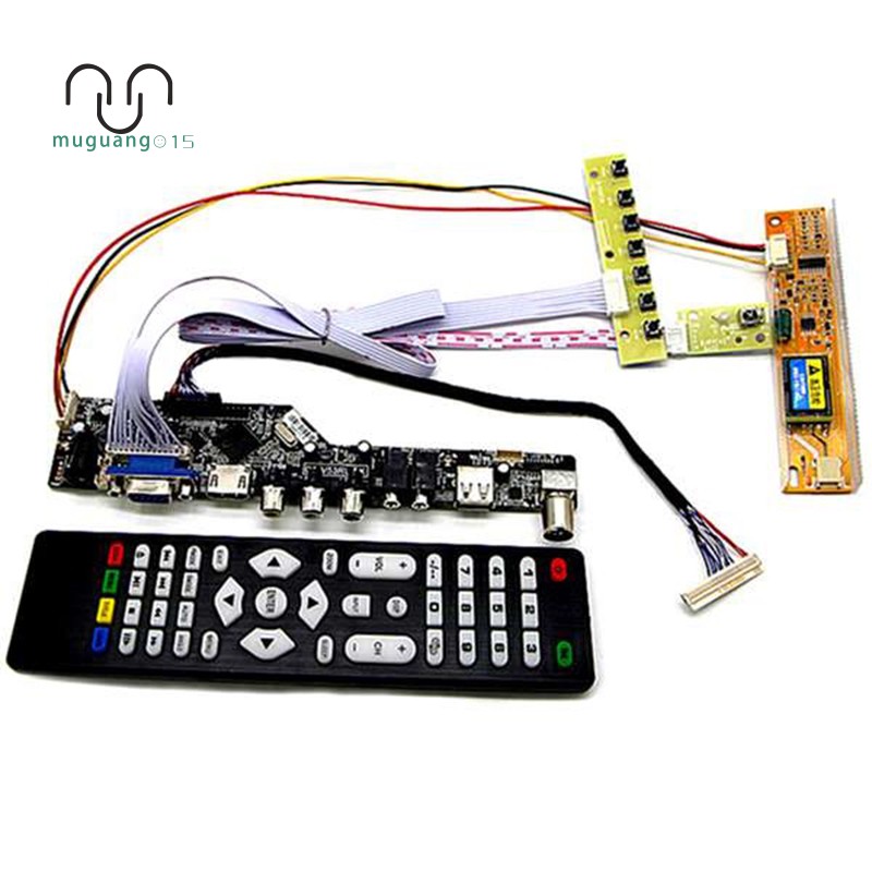 Tv+Hdmi+Vga+Av+Usb+Audio Tv Lcd Driver Board 15.4Inch Lp154W01 B154Ew08 B154Ew01 1280X800 Lcd Controller Board Diy Kits