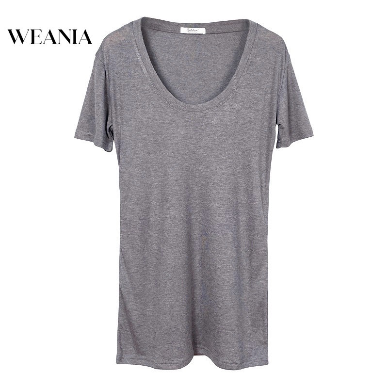 Áo Thun Tay Ngắn Cổ Chữ V Khoét Sâu Phong Cách Quyến Rũ