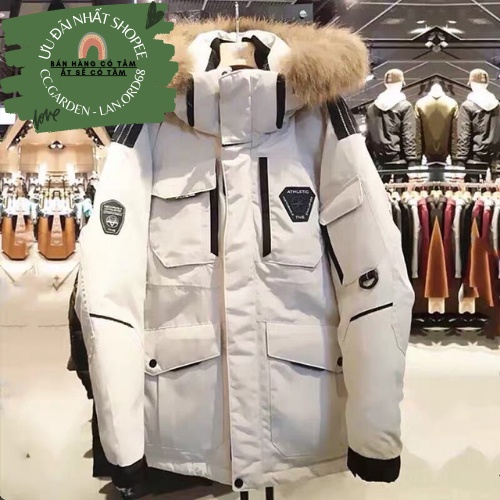 Áo khoác phao parka đại hàn giống running man đồ đôi cho nam nữ đều mặc được