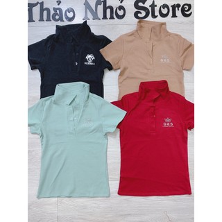 áo thun ôm body có cổ in logo