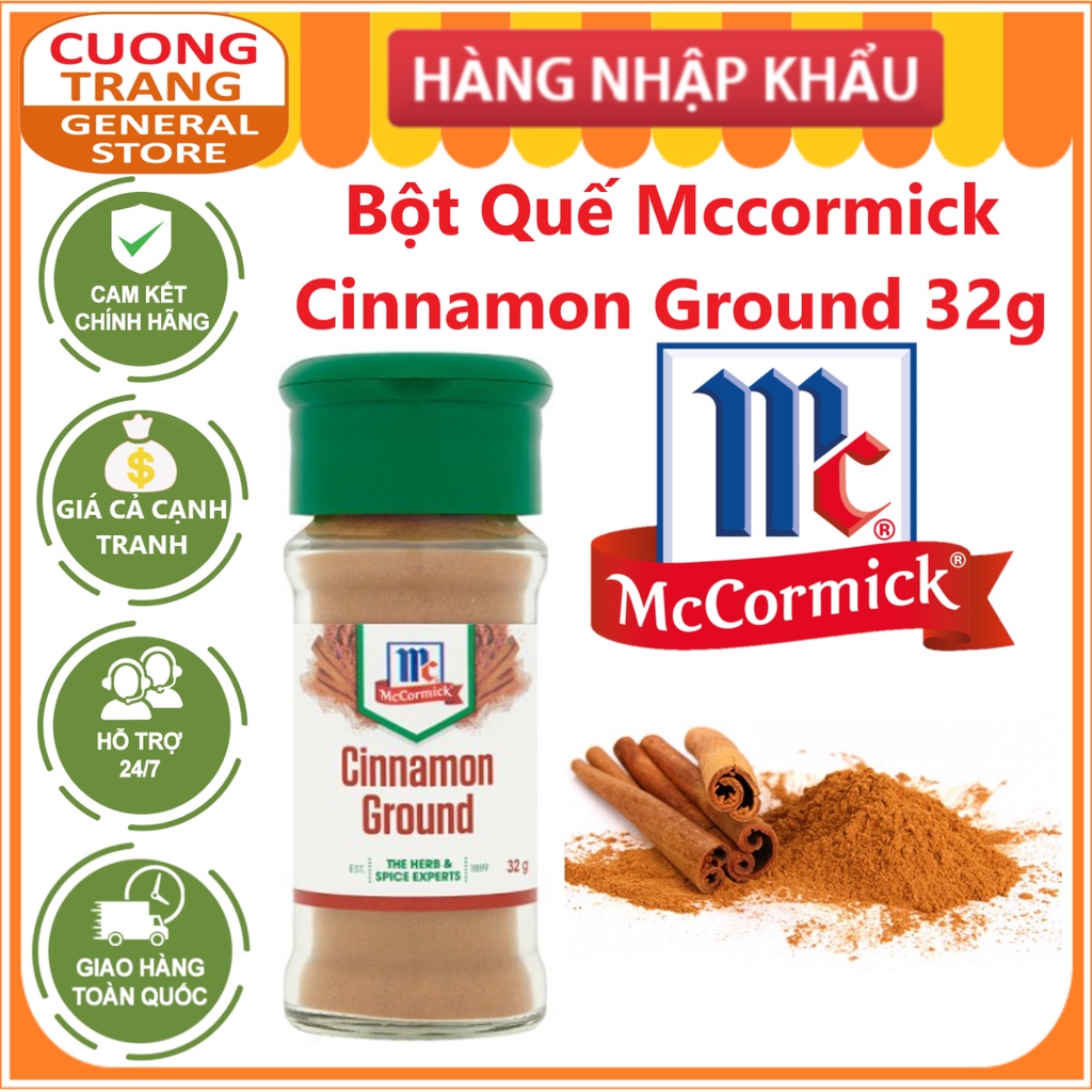 Bột quế McCormick cinnamon ground 32g