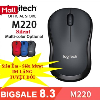 [CHÍNH HÃNG] Chuột Không Dây Logitech M220 Silent - Không Gây Tiếng Ồn