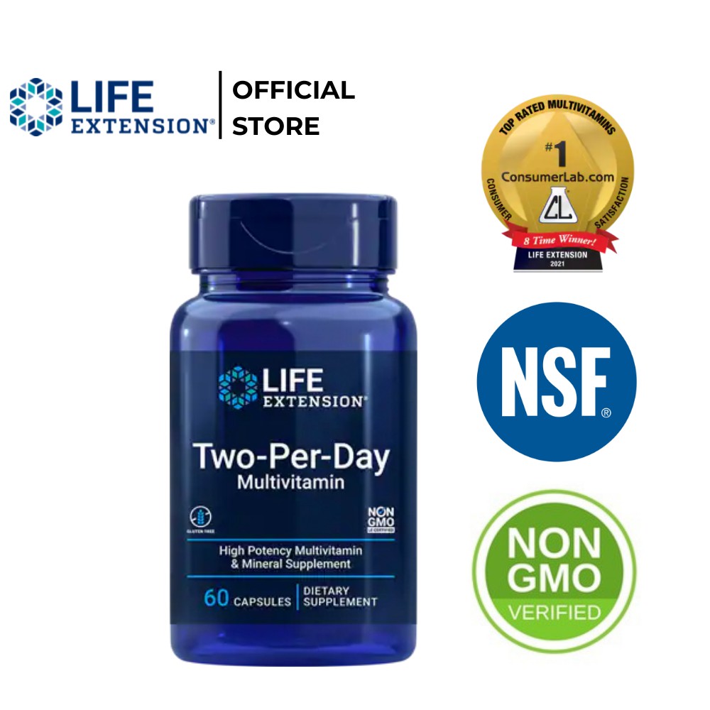 Life Extension Two-Per-Day Multivitamin Hộp 60 Viên Của