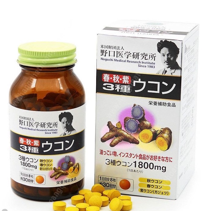 Viên uống bột nghệ giải rượu noguchi 240 viên hàng nội địa  nhật bản