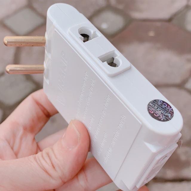 Đầu nối vinakip tiện lợi 3 ngà ĐN kiểu 4 - Phích cắm dẹt 1 ra 3
