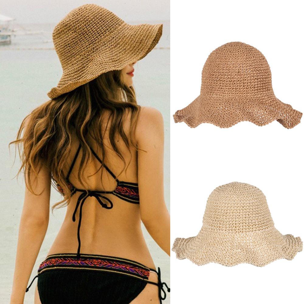 JUNE Mũ Rộng Vành Chống Tia UV Có Thể Gấp Gọn Tiện Dụng