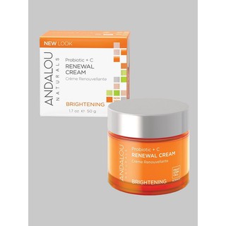 Kem Dưỡng sáng da Andalou Naturals Probiotic + C Renewal Cream 50g