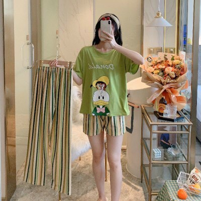 Đồ Bộ Thun Cotton Dài Mặc Ở Nhà Nữ - Bộ Quần Áo Ngủ Nữ Cộc Tay Mặc Nhà Thu Đông Bigsize, Nhiều Mẫu Dễ Thương | BigBuy360 - bigbuy360.vn