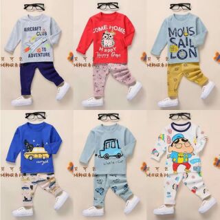 Set bộ dài tay cho bé trai, bé gái