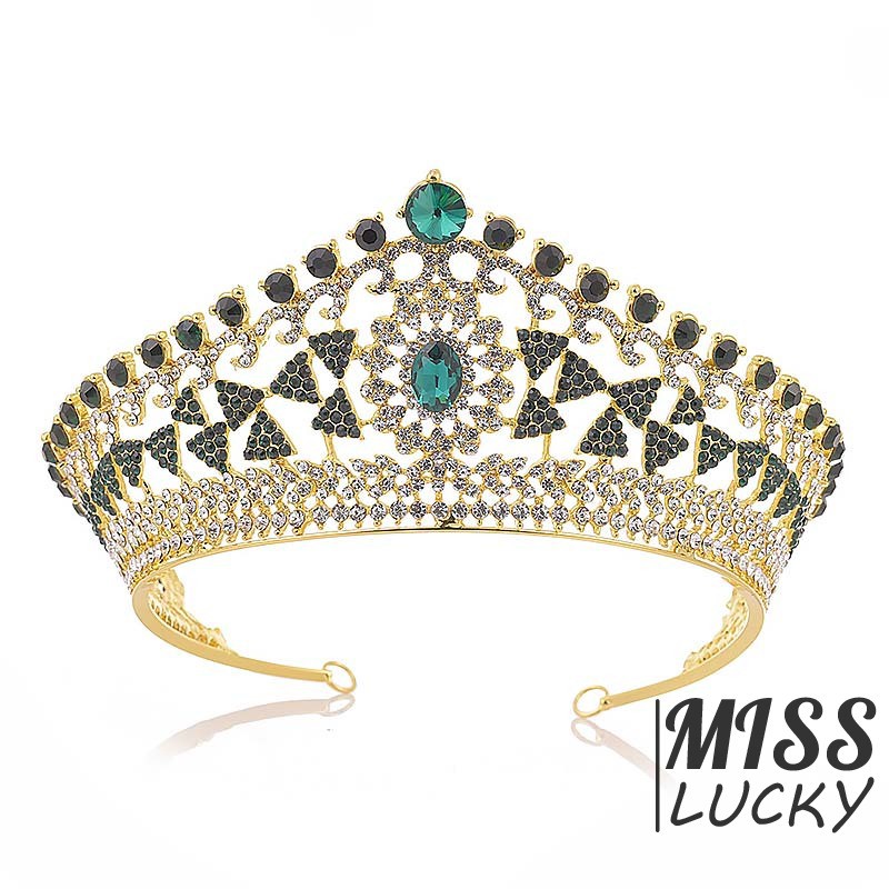 Cài tóc hình vương miện đính đá cho cô dâu