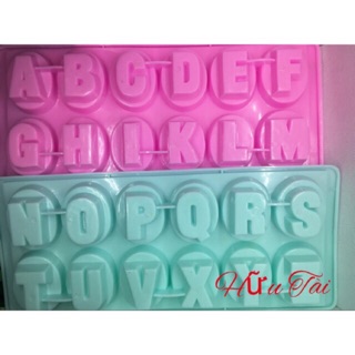 VĨ ĐÁ,THẠCH RAU CÂU HÌNH 24 CHỮ CÁI ( 2 KHUÔN )