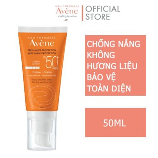 Kem chống nắng không mùi Avene Very High Protection Cream SPF50+ 50ml