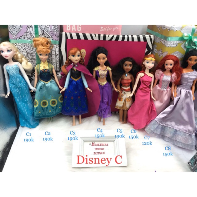 Búp bê công chúa Disney chính hãng. Búp bê có khớp. Mã Disney C