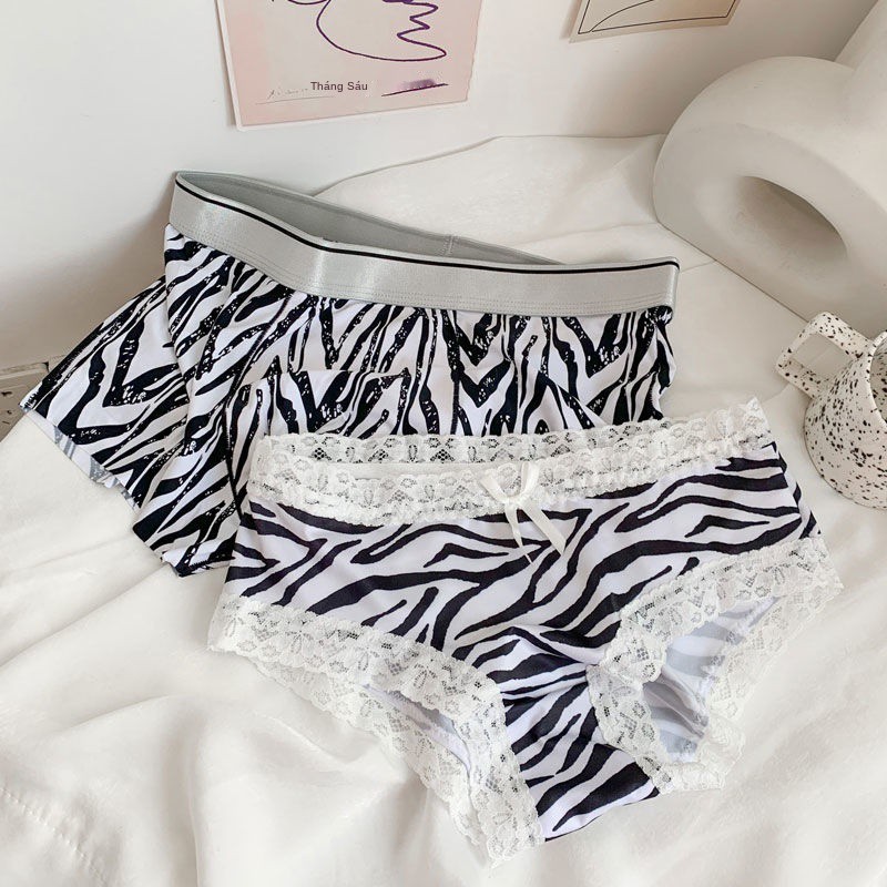 đồ lót đôi mùa hè băng lụa mỏng đáy quần một nam và nữ giữa eo liền mạch sexy quyến rũ cặp phù hợp
