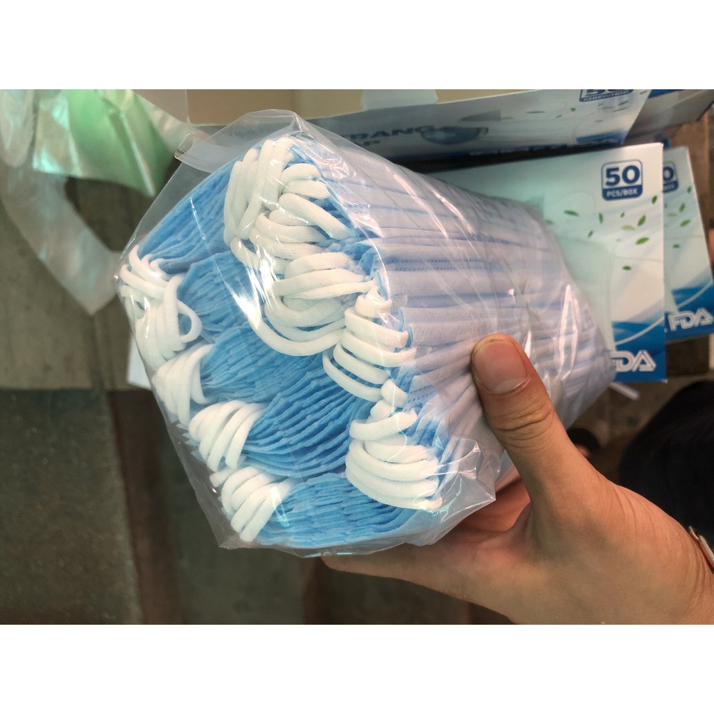 Khẩu trang y tế 4 lớp Khuyến Anh kháng khuẩn chống bụi, hộp 50 cái