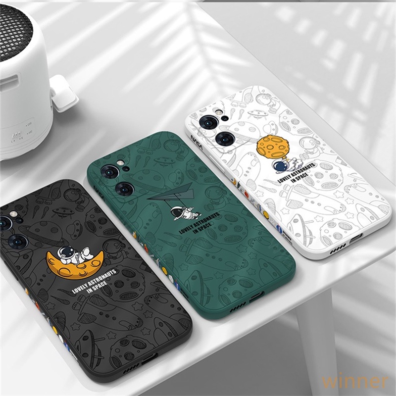 Ốp Lưng OPPO Reno6Z Reno7 A76 A96 Reno7z A95 Reno5F A74 Reno7pro Reno4F Reno4 Reno5 Ốp điện thoại in họa tiết phi hành gia cho TKR