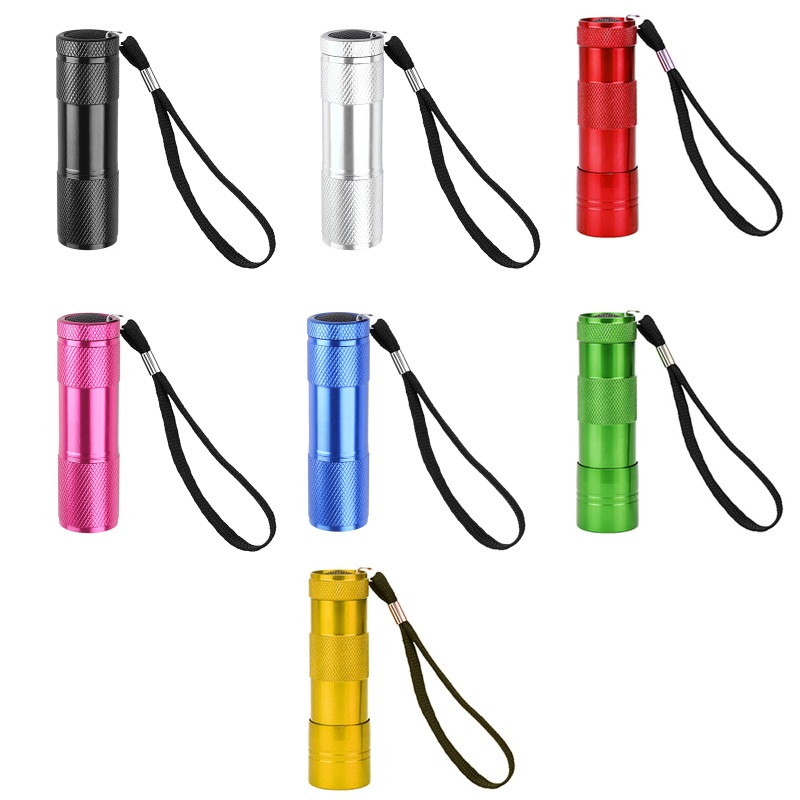 Đèn Pin 3W 395-400nm 9 Bóng LED Chống Thấm Nước