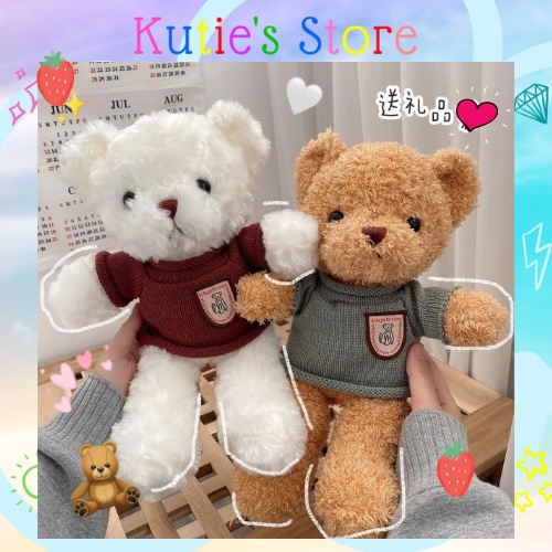 GẤU BÔNG TEDDY [SẴN] SIÊU DỄ THƯƠNG 30cm