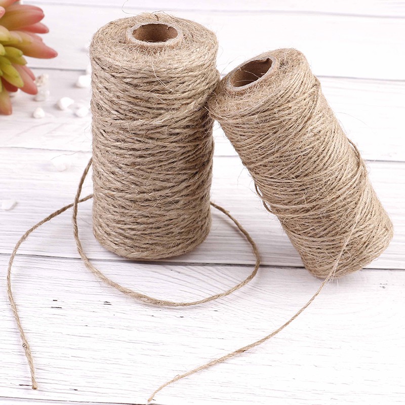 Cuộn Dây Đay 100M Tự Nhiên Dùng Trang Trí Đồ Chơi DIY