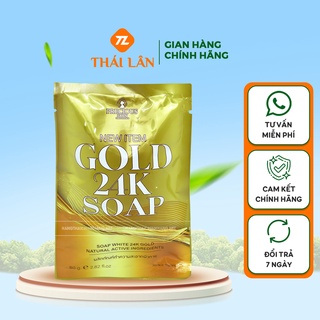 Xà phòng xà bông trắng da vàng Gold 24K Soap Thái Lan 80g