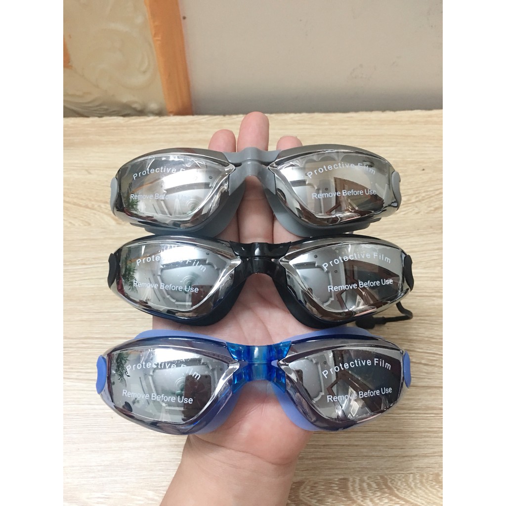 (CÓ VIDEO) Kính bơi tráng gương cao cấp full box, chống UV, hơi nước, có bịt tai liền
