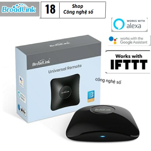 Broadlink RM4 PRO Trung tâm điều khiển từ xa Broadlink RM4 PRO và cảm biến nhiệt độ độ ẩm HTS2 phiên bản quốc tế Univers