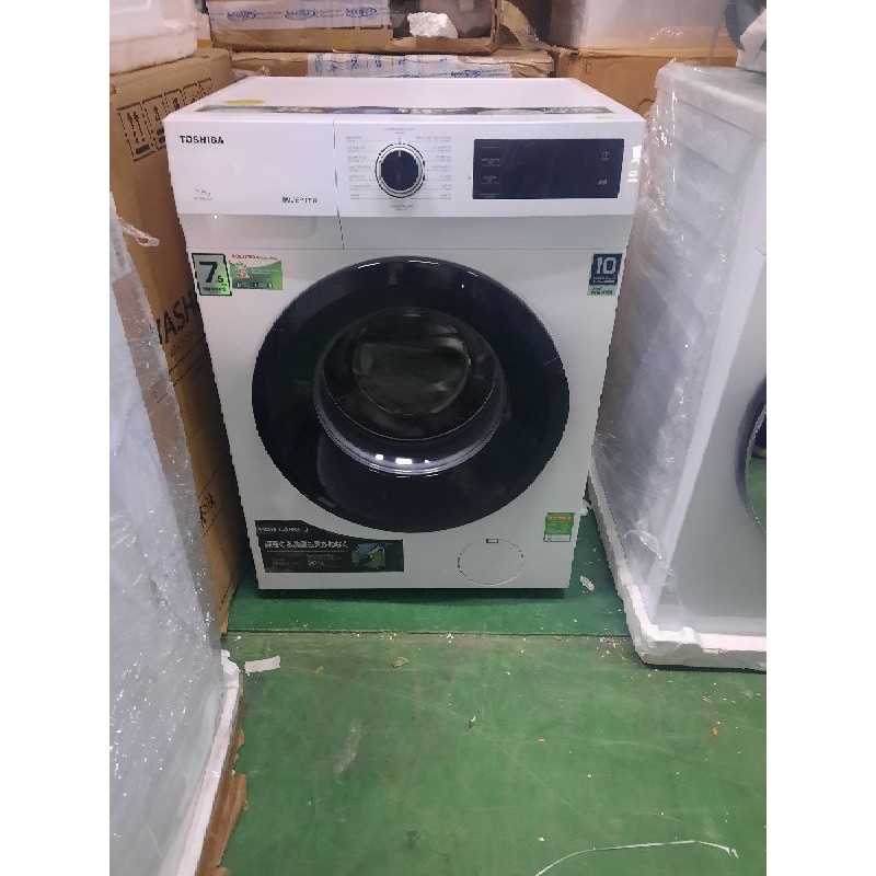 máy giặt Toshiba inverter 7.5kg cửa ngang chưa sử dụng
